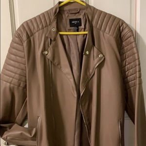 faux leather moto jacket
